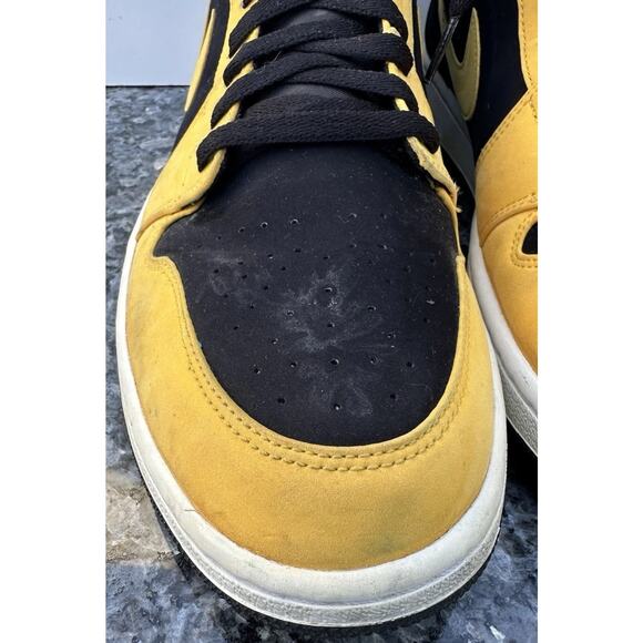 Nike Air Jordan 1 Mid Reverse New Love size 13 554724-071 OG I Black Yellow main image 12